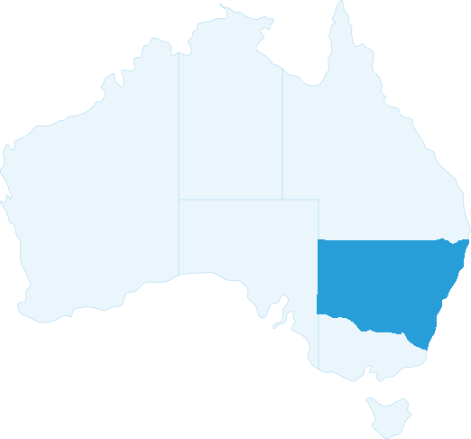 NSW Australia Map